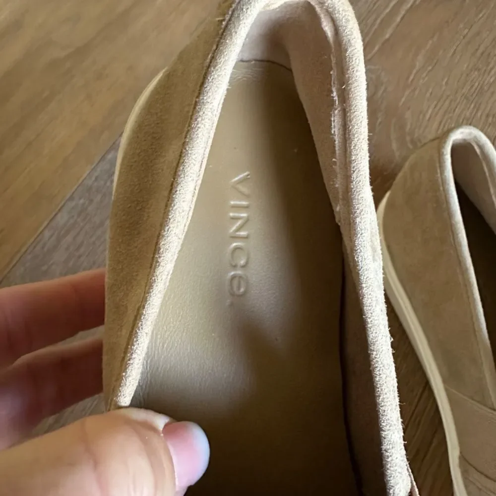 VINCE Blair 5 Slip-On Suede Sneakers Dogwood Pink/Nude Size 7